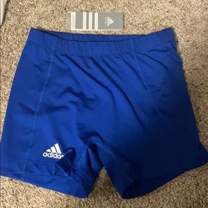 Adidas 4” Royal Blue Spandex Shorts